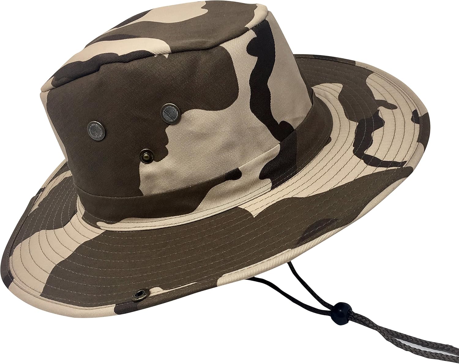 camo boonie hat with snaps