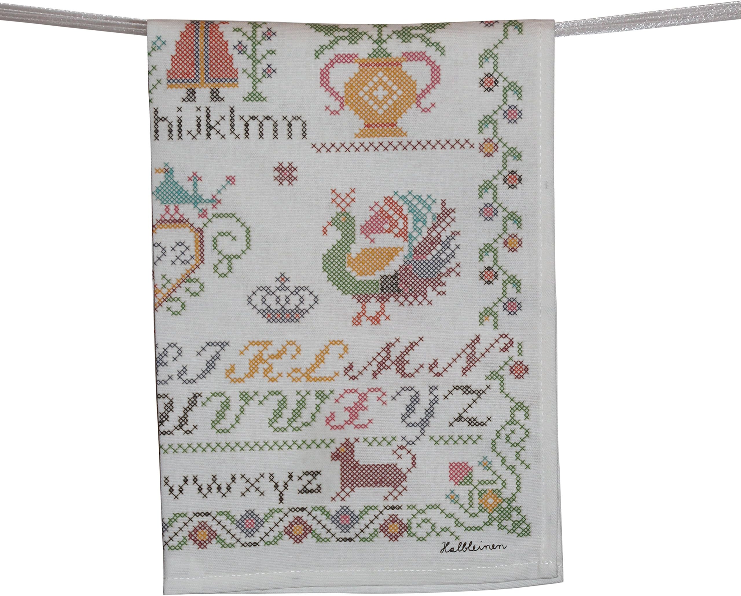 Mierco 3-Cross Stitch European Linens Tea Towel, 20 x 28