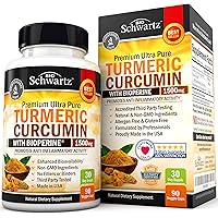 Turmeric Curcumin with Bioperine 1500mg. Highest Potency Available. Premium Pain Relief & Joint Support with 95% Standardized Curcuminoids. Non-GMO, Gluten Free Turmeric Capsules with Black Pepper