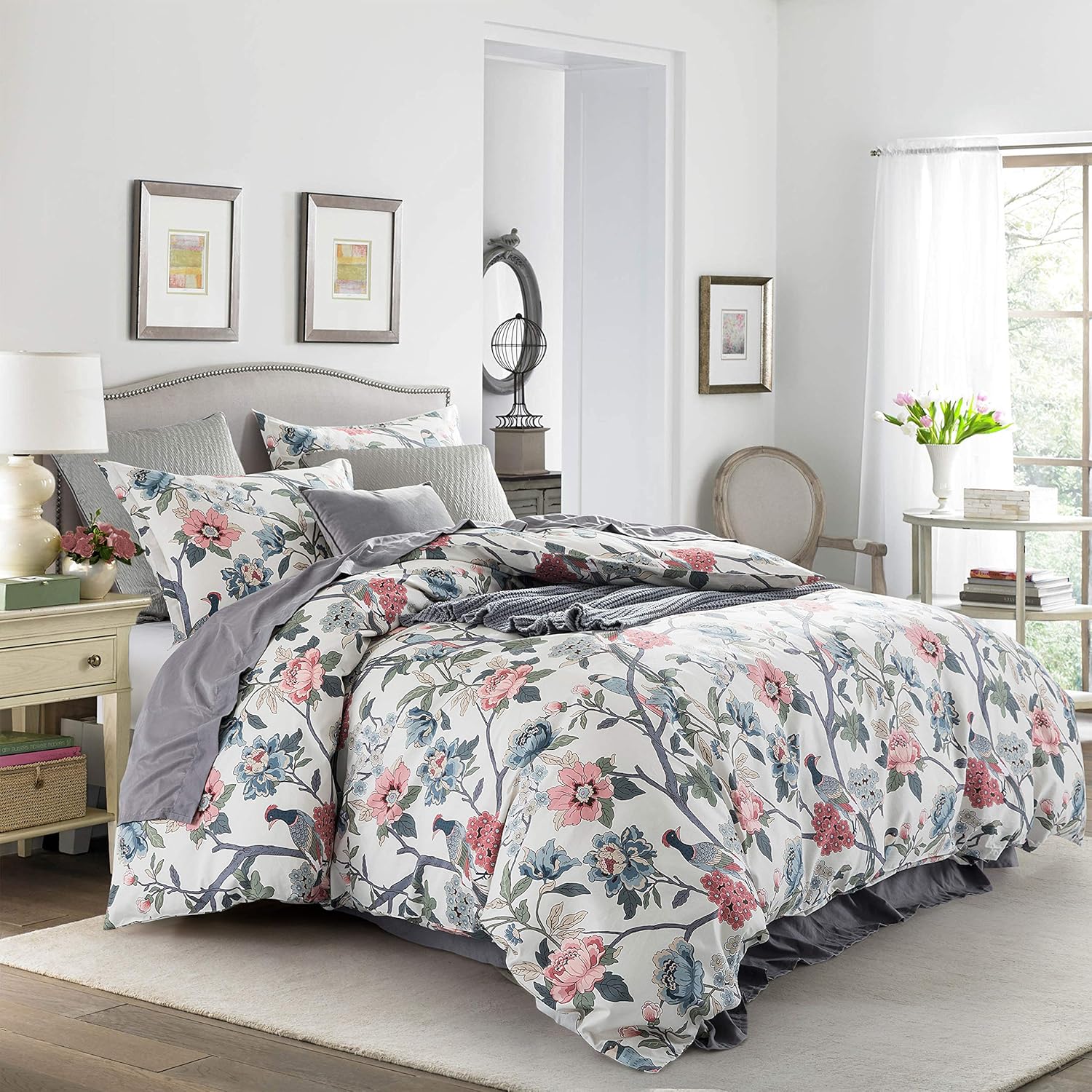 Eikei Cottage Bloom Garden Duvet Cover Set French Country