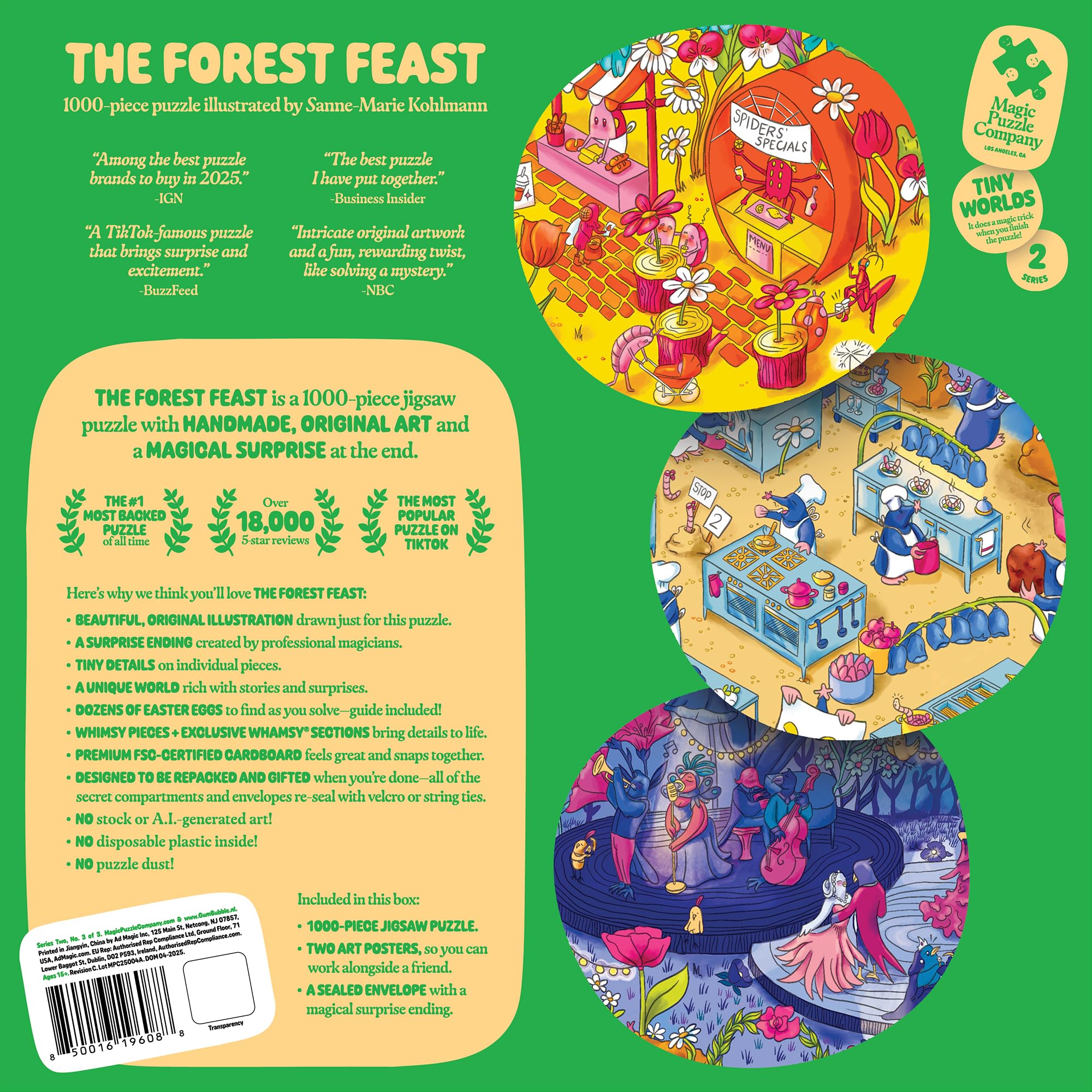 The Forest Feast • 1000 Piece Jigsaw Puzzle from The Magic Puzzle Company • Series Two