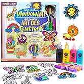 Made By Me Create Your Own Window Art, Paint Your Own DIY Suncatchers, Includes 12 Suncatchers, Sheet For Window Clings, Fun 