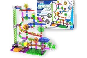The Learning Journey: Techno Gears Marble Mania - Extreme Glo (200+ pcs) - Glow in The Dark Marble Run for Kids Ages 6 and Up - Award Winning Toys