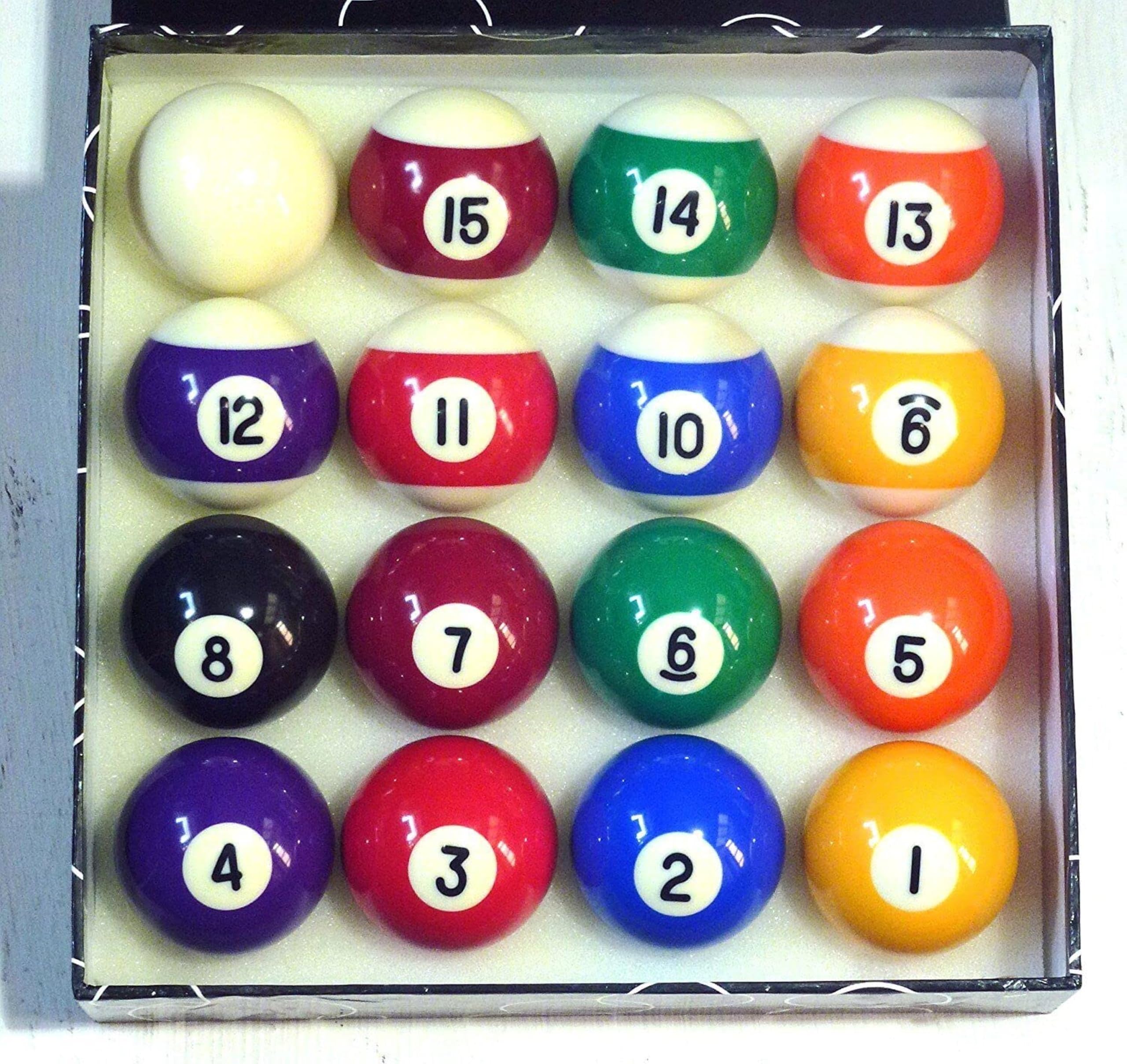 Billiard Pro Unisex Adult 2 inch Pool Ball Set (spots and Stripes - Assorted)