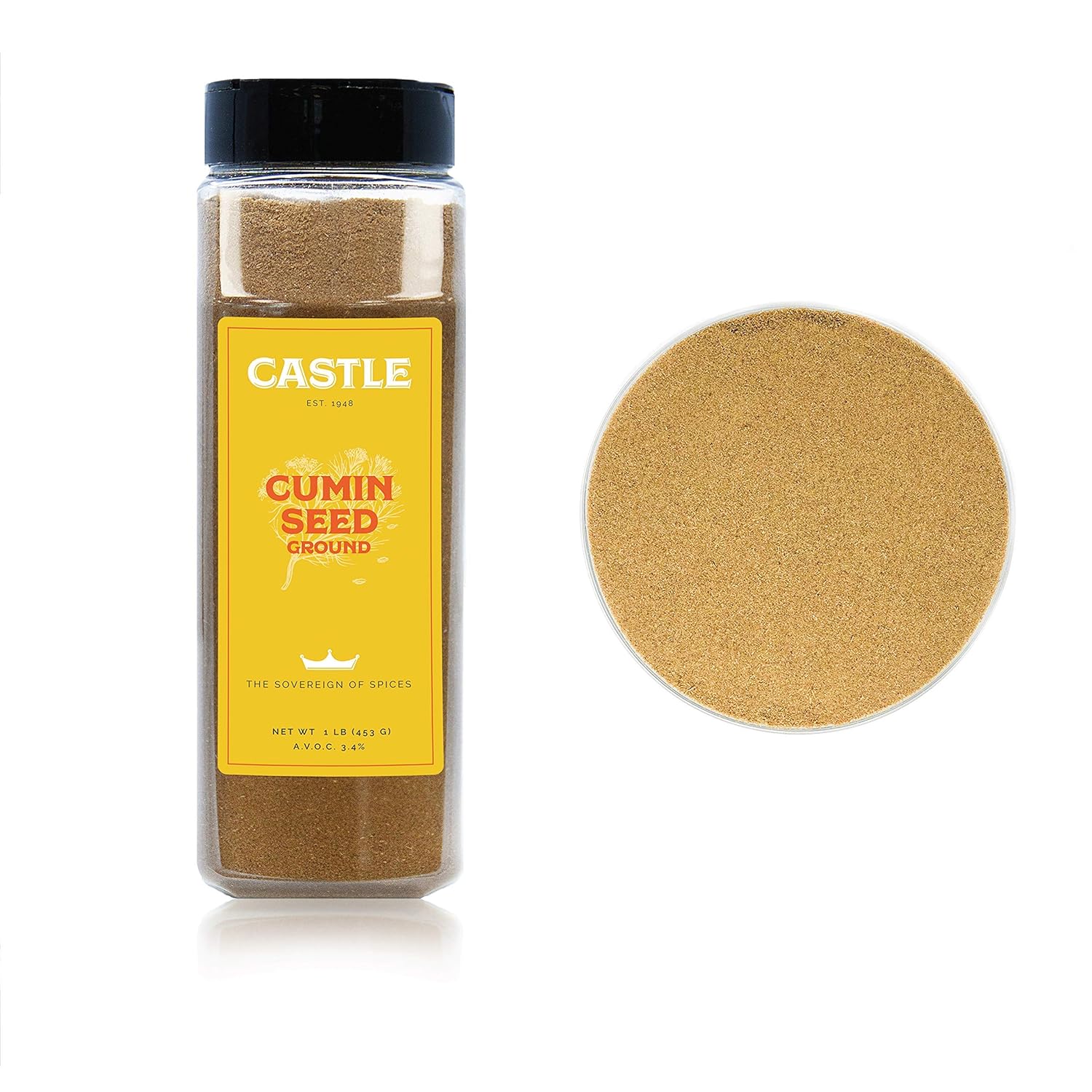 Castle Foods Cumin Seed Ground 1 Lb Premium Restaurant Quality Amazon Com Grocery Gourmet Food