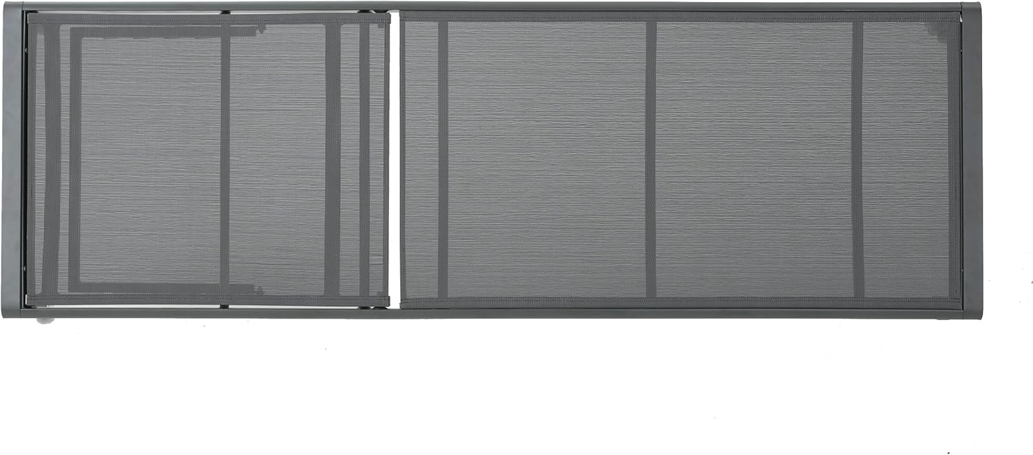 Christopher Knight Home Cape Coral Outdoor Aluminum Chaise Lounges with Mesh Seat, 2-Pcs Set, Grey / Dark Grey : Garden & Outdoor