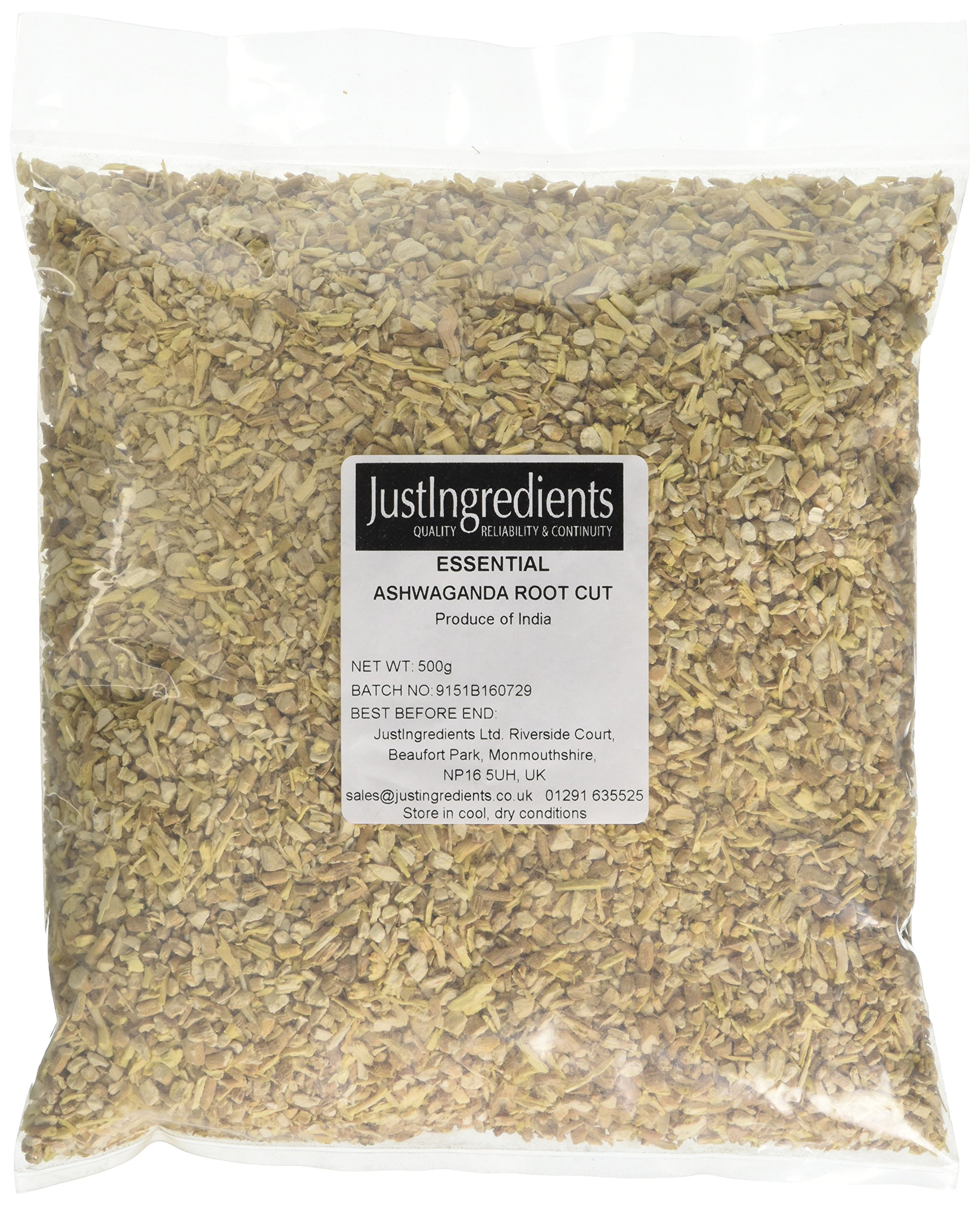 JustIngredients Essentials Ashwagandha Root Cut 500 g