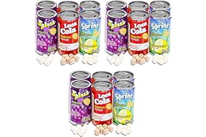 KIDSMANIA Soda Can Fizzy Candy Value Pack -- 3 Six-Packs (18 Cans Total, Candy Party Favors)