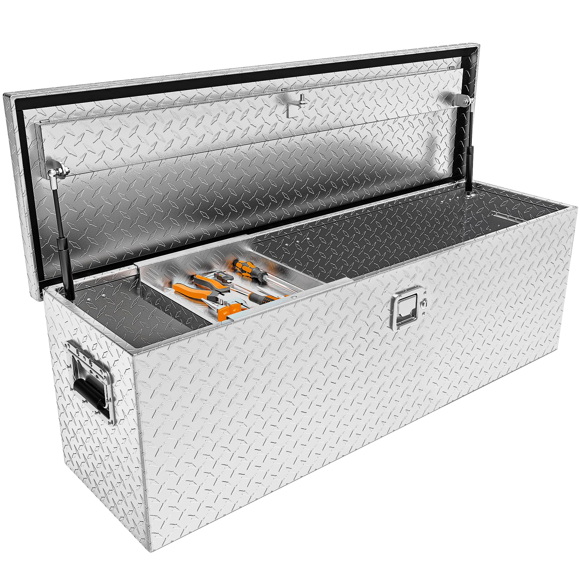 YITAMOTOR 48 Inch Truck Bed Tool Boxes Heavy Duty Aluminum with Sliding ...
