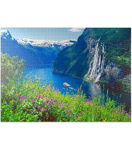 Norway Trondheim 1000 Piece Wooden Jigsaw Puzzle | Travel Souvenir & Gift For Puzzle Lovers