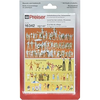 thumbnail image 2 of Preiser 10488 H0 Scale Figures Set - Customers With Shopping Cart (NEW In Original Packaging) 2 of 4