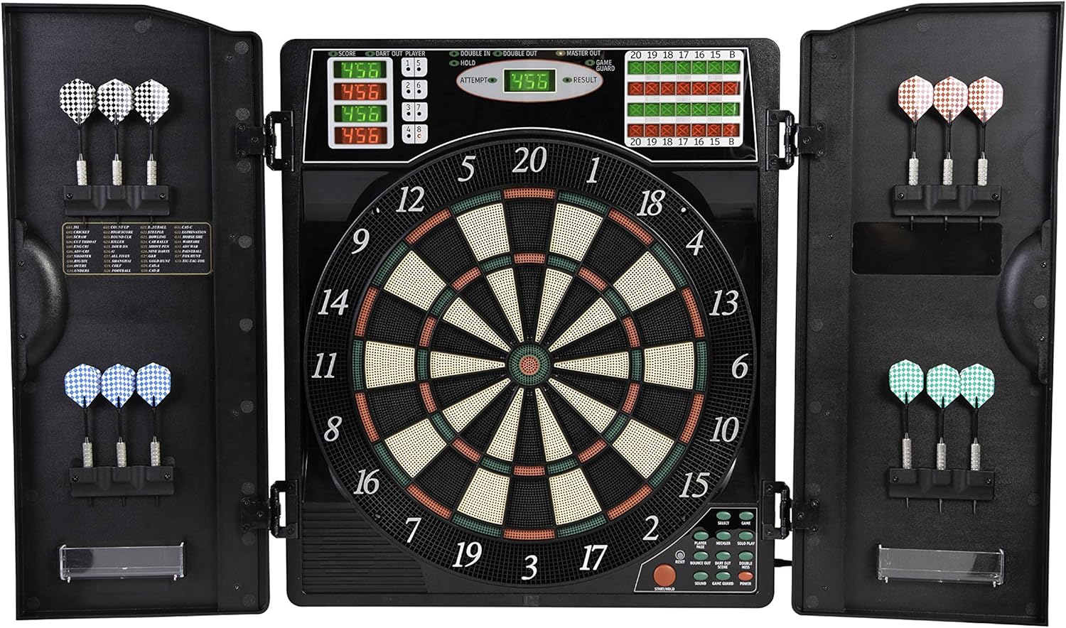 Arachnid Titanium 5400 Electronic Dartboard and Cabinet : Sports & Outdoors