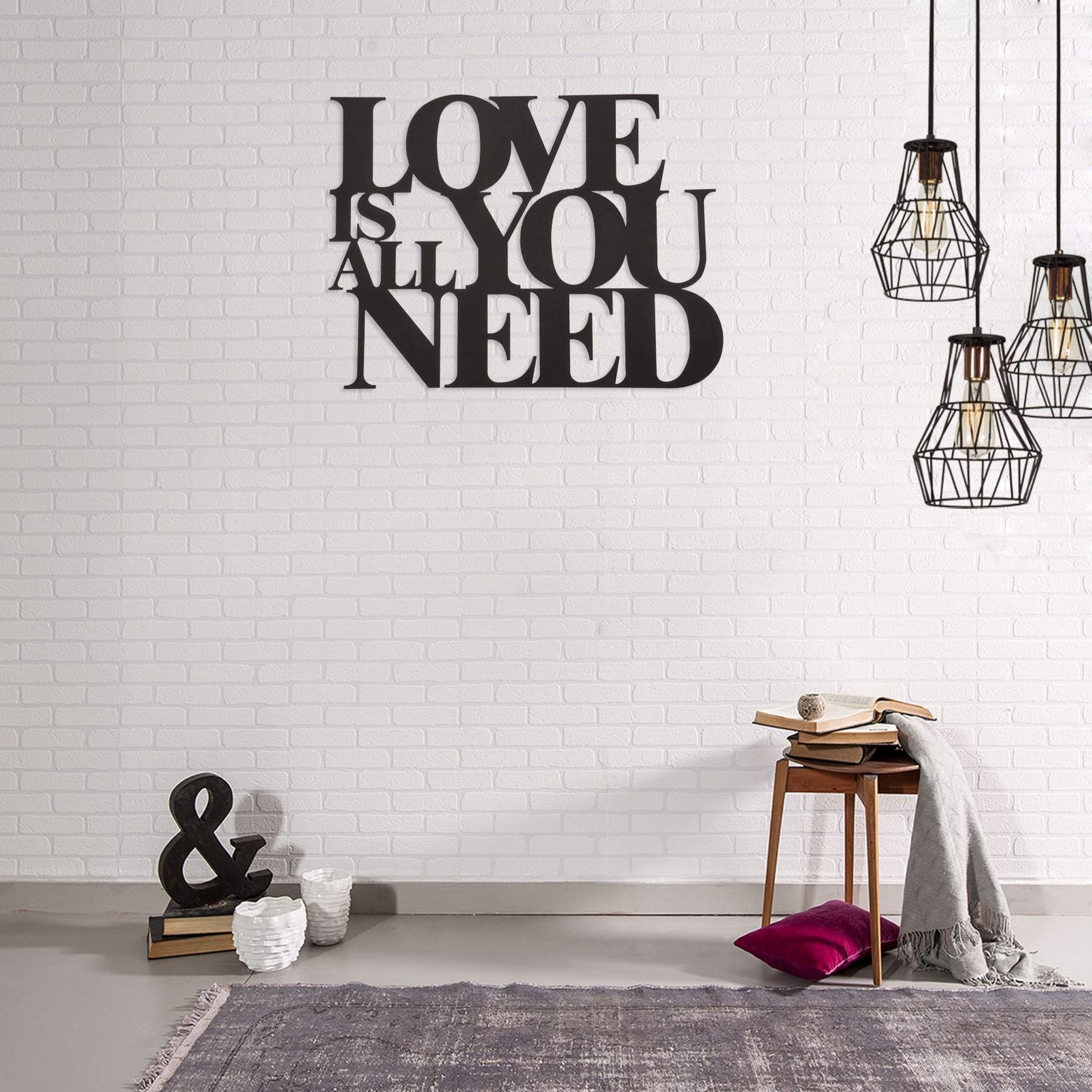 Homemania Wall Decoration 66 x 0.15 x 50 cm Black
