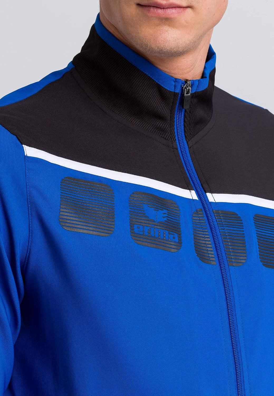 Erima Men 5-C Jacket - New Royal/Black/White, Large - Image 5