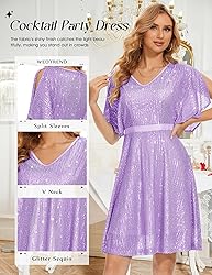 Wedtrend Women's Sequin Dress Tulle Sparkly Night