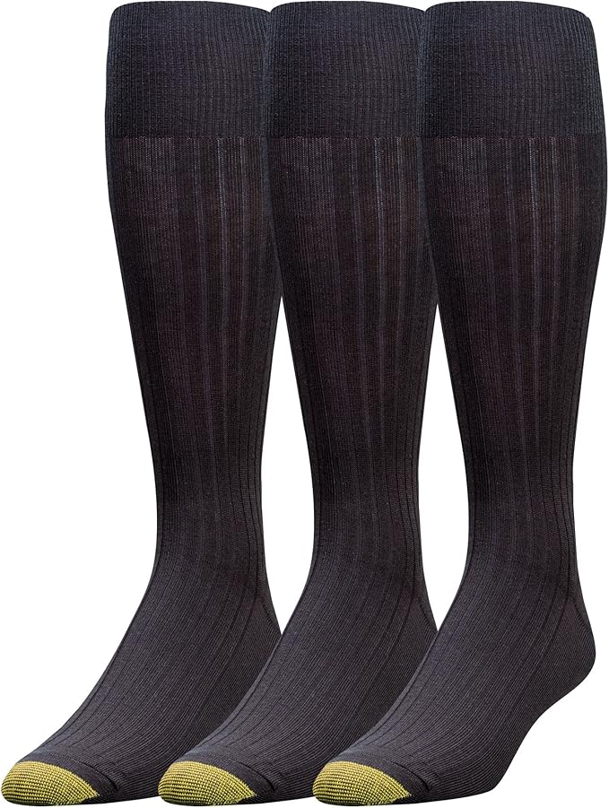 Gold Toe Men's Canterbury OvertheCalf Dress Socks (ThreePack) Amazon.ca Clothing & Accessories