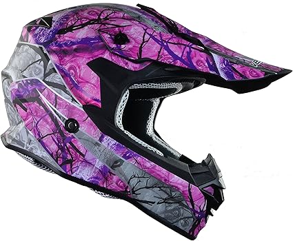 purple dirt bike helmet