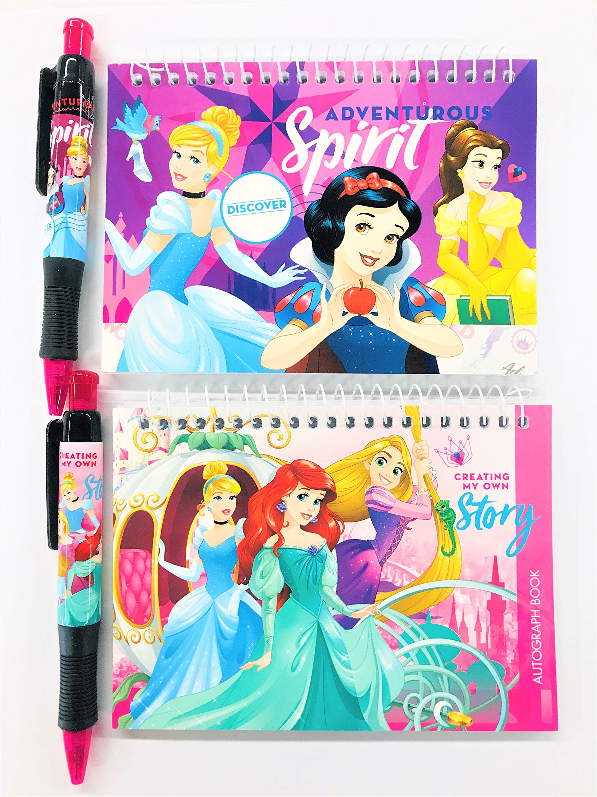 Photo 1 of 2 Pieces Disney Princesses Party Favors Autograph Book with Pen Note Pads Memo - (2 Pieces Princesses)
