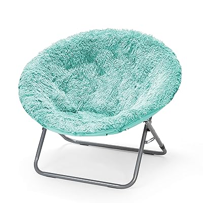 Urban Shop Oversized Mongolian Saucer Chair, Aqua