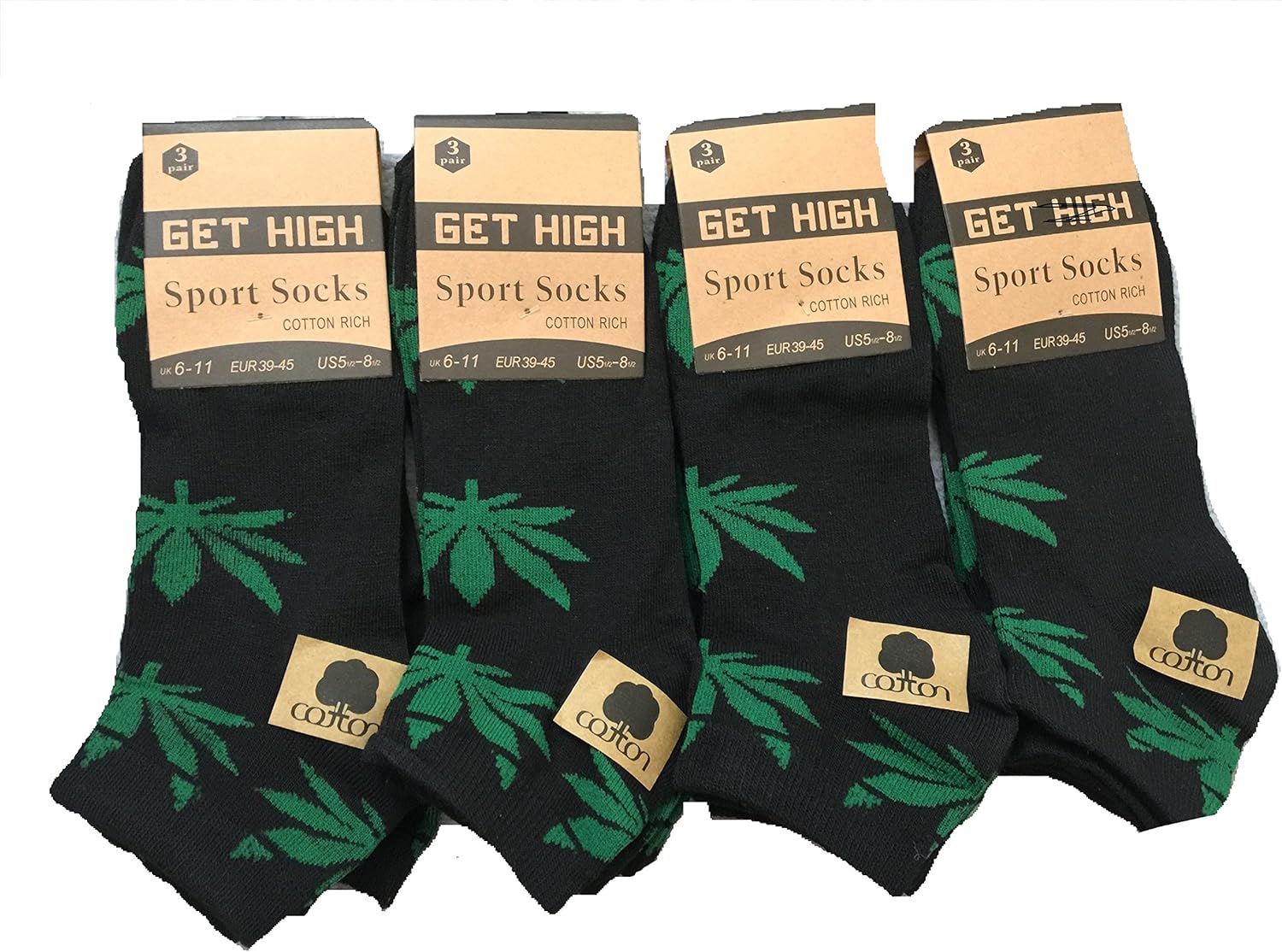 6 Pairs Unisex Ganja Weed Leaf Ankle Line Trainer Socks Sport Socks Size 6 11 2020 Hot Sale Casual Socks New Socks Fashion Design Plaid Colorful Happy Business Party Dress Cotton Socks Color