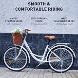 Viribus Vintage Ladies Bike 26 Inch Dutch Style City Bicycle with Basket view 2