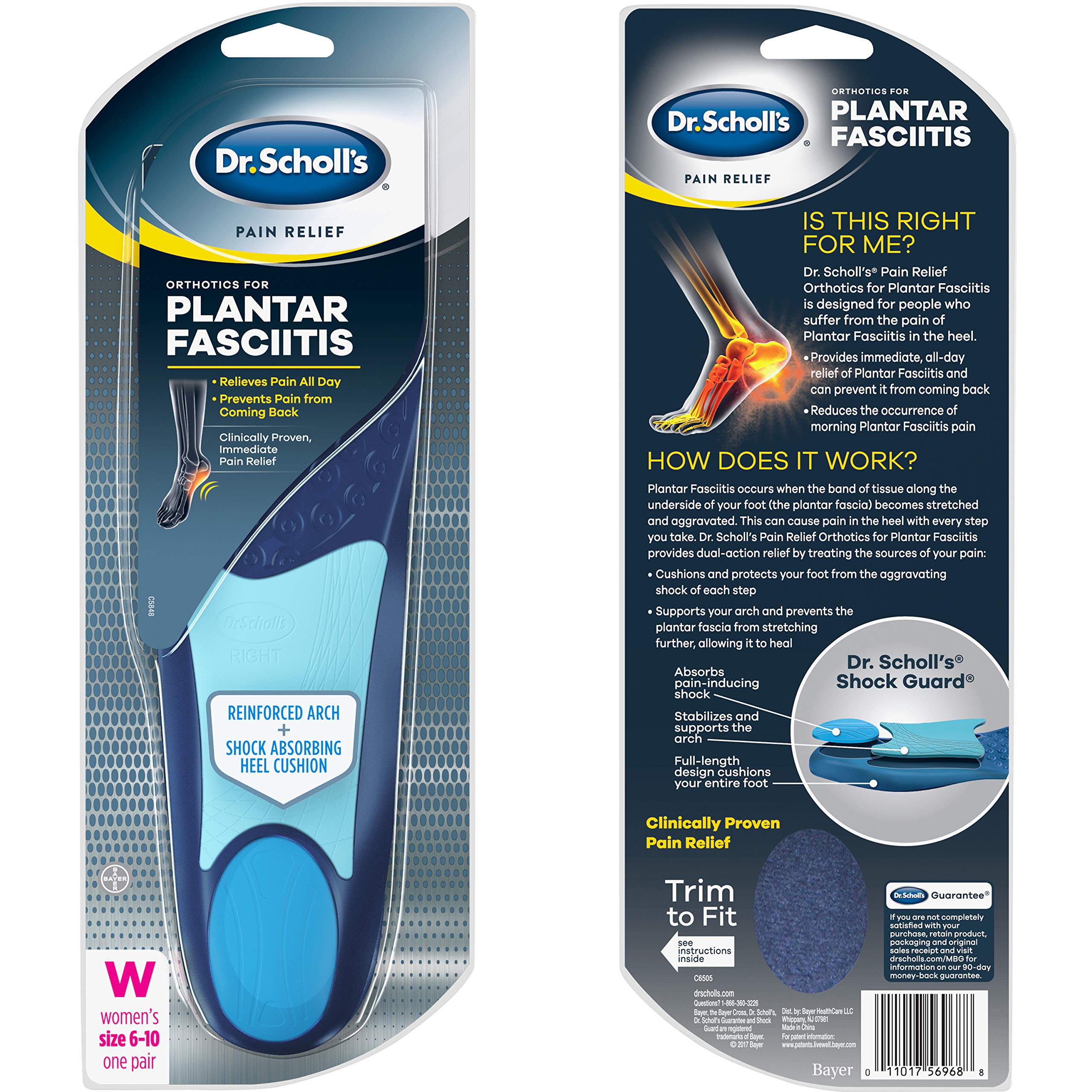 Dr. Scholl’s PLANTAR FASCIITIS Pain Relief Orthotics // Clinically