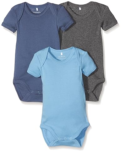 NAME IT Baby-Jungen Body, 3er Pack