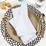 Utopia Kitchen 12 Pack Cotton Blend Cloth Napkins 50x50cm White view 8