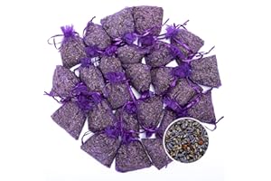 Lavande Sur Terre Pack of 24 Lavender and Cloves Sachets for Clothes Storage, Home Fragrance Sachet for Closets, Garment Bag or Drawers, LV-S-H-24