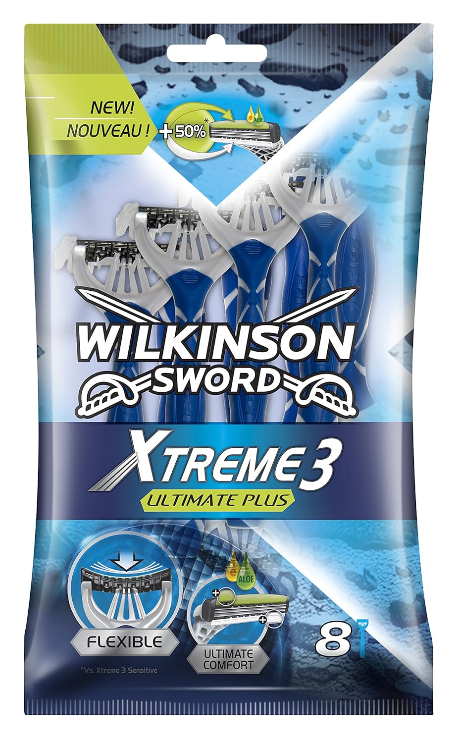 Wilkinson Xtreme 3 Ultimate Plus Einwegrasierer, 8 Stück Amazon.de
