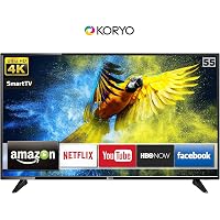 Koryo 138.9 cm (55 inches) 4K Ultra HD Smart LED TV KLE55EXUJ98UHD (Black) (2019 Model)