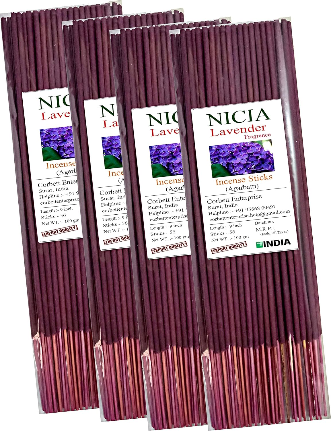 Nicia Lavender Fragrance Incense Sticks Lavender (400 Units) Amazon.in