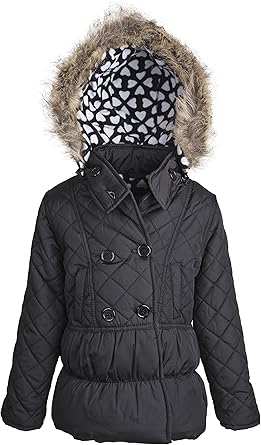 hooded bubble coat