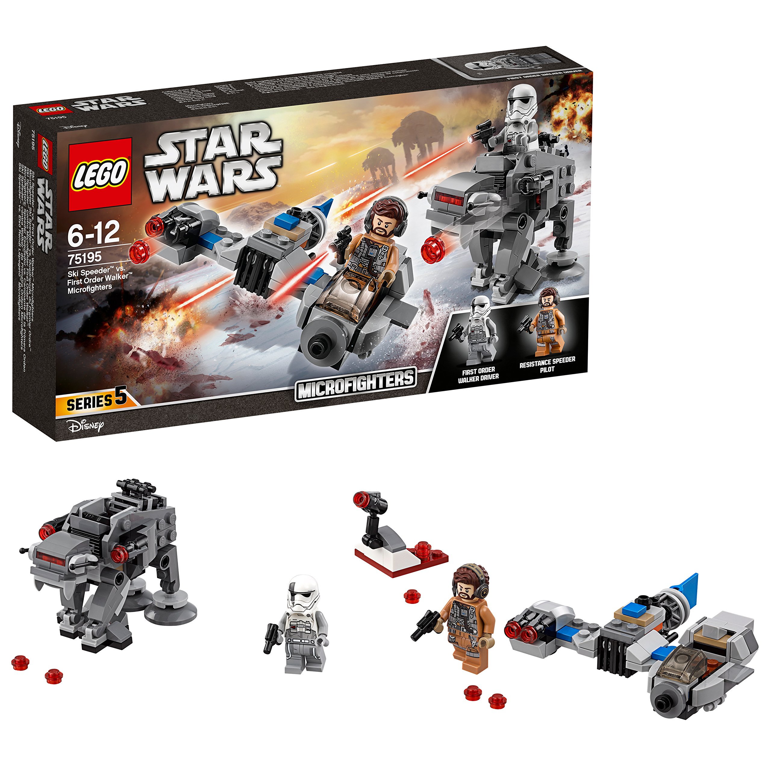 LEGO Star Wars 75195 Ski Speeder vs. First Order Walker Microfighters