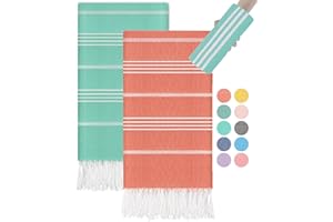 ANTFUNY 2 Packs Turkish Beach Towels Pool Towel for Adult Women Men Large Soft Absorbent Packable Anti Resistant Repels Sand Long Wide Lounge Chair Cover Summer Water Park Things Lake Boat Gadget River Stuff