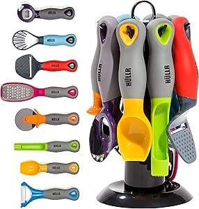 Amazon.com: HULLR 9-Piece Kitchen Gadgets Tools Set, Pizza Cutter
