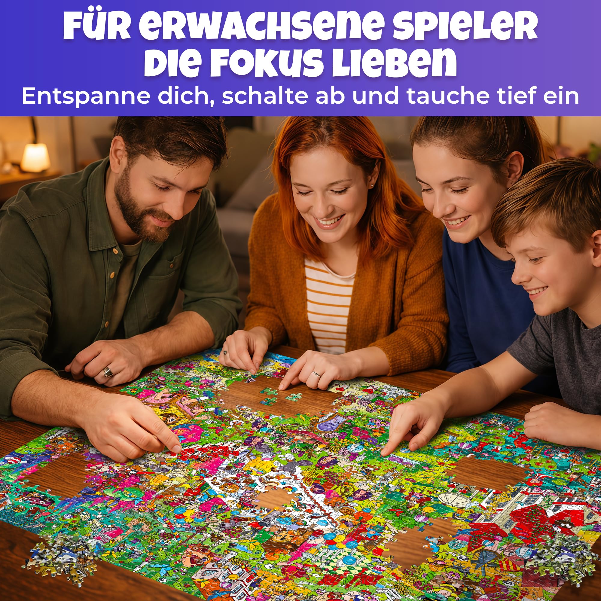 QUOKKA 1000 Teile Puzzle Für Erwachsene Alice Im Wunderland – Fantasy Puzzle Mit Geheimen Aufgaben Und Einer Märchenhaften Hörgeschichte Zur Tiefen Entspannung Für Anspruchsvolle Liebhaber 6