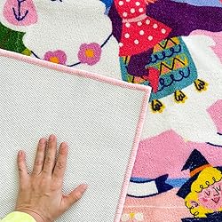 QUOKKA Small Classroom Girl Rug for Kids - 60x41