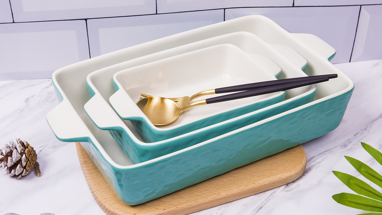 6 Bakeware+Krokori+Rectangular+Ceramic+Cooking