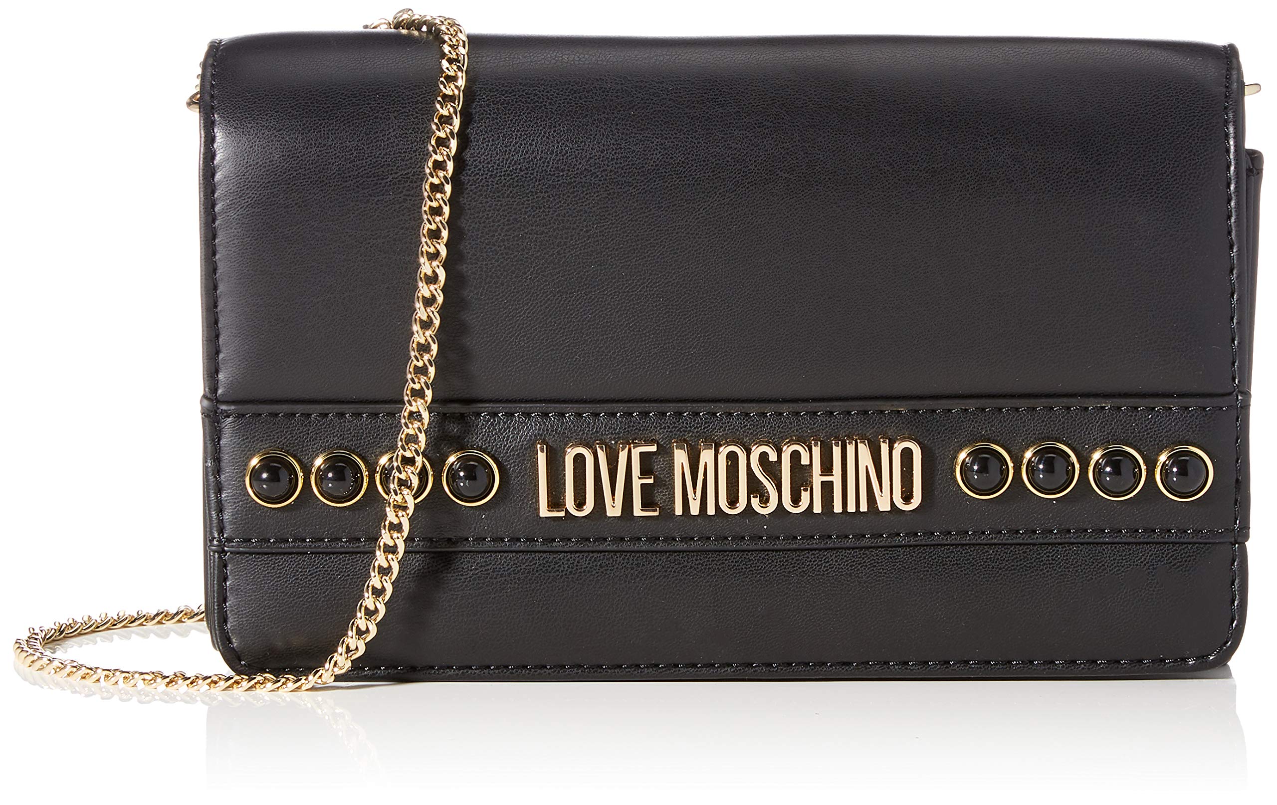 Love Moschino Women's Ss21 Pre-Collection Shoulder Bag, Black, Standard