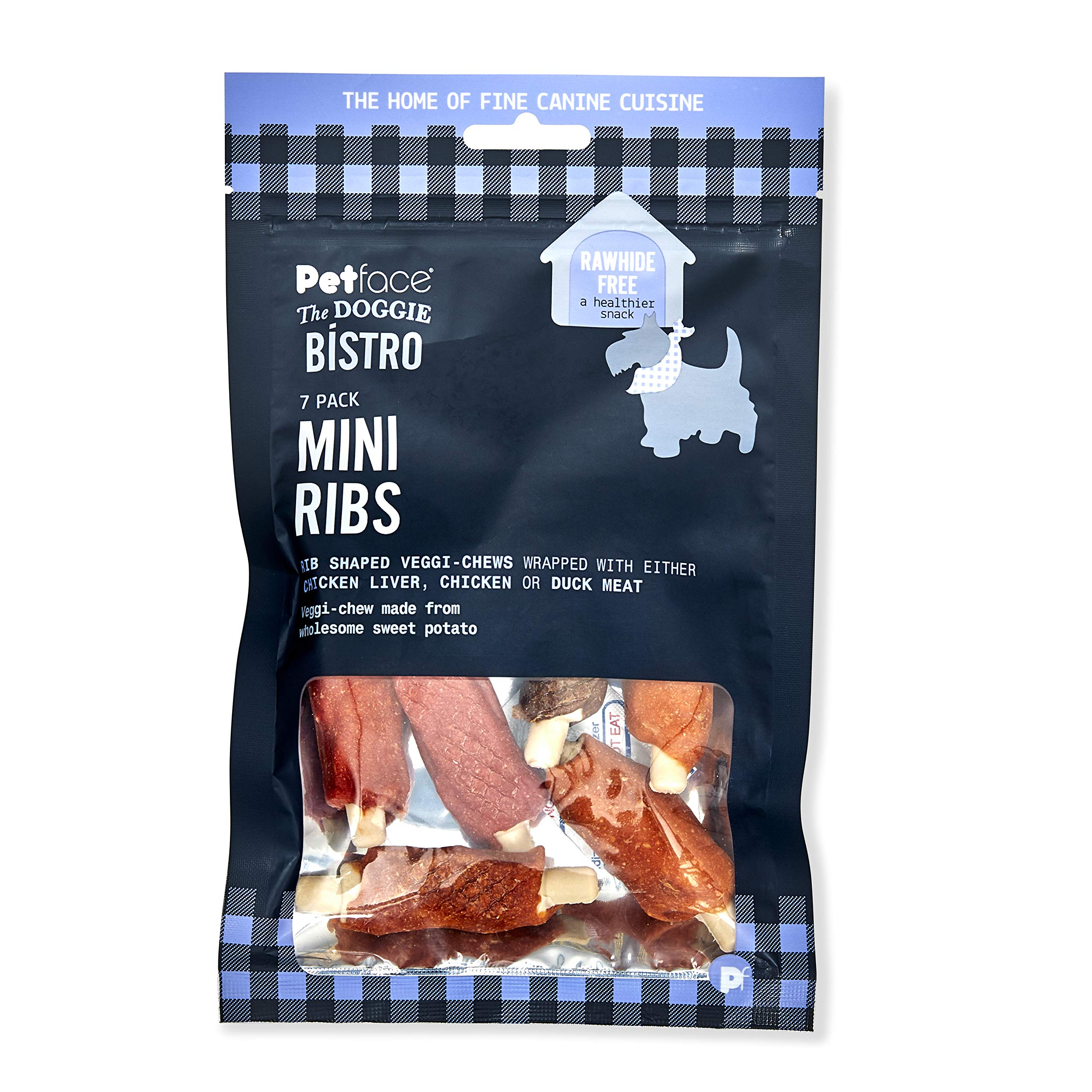 Petface The Doggie Bistro 7 Mini Ribs for Dogs, 105g