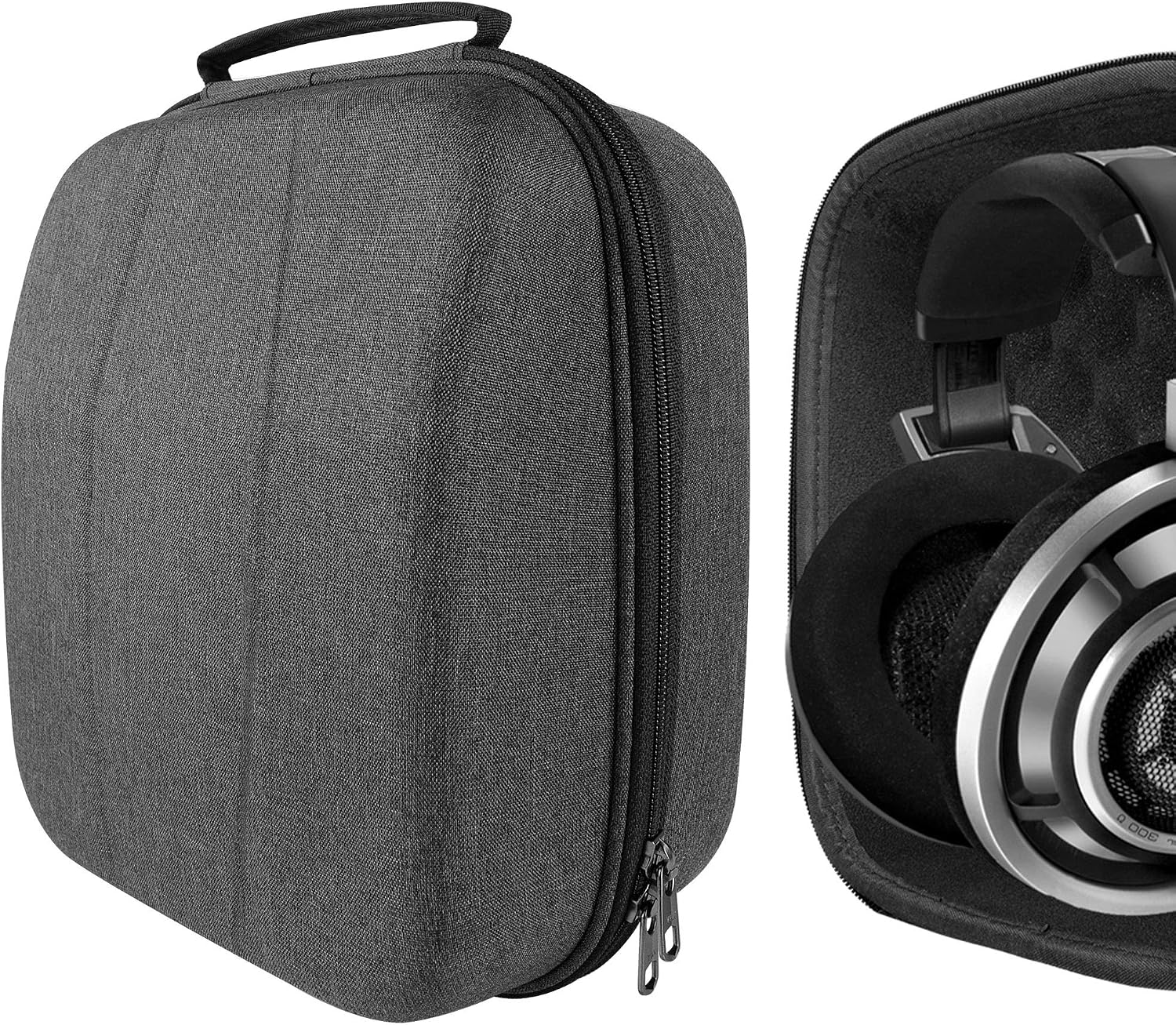 Geekria Shield Case for Large-Sized Over-Ear Headphones, Replacement Protective Hard Shell Travel Carrying Bag