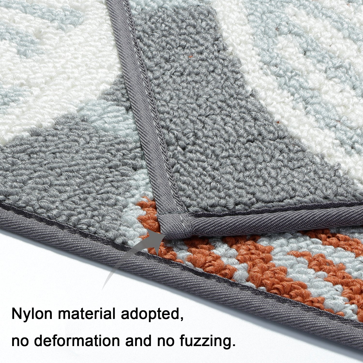 Seloom Durable Kitchen Rug Runners with Non-Slip Rubber Backing and Unique Flower Design Perfect for Kitchen Floor Set of 2, 18×27+18×47 Inch