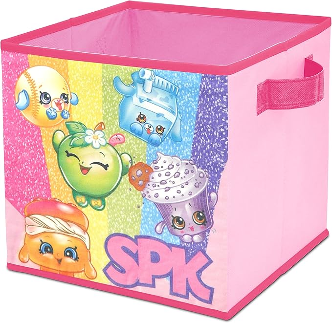 Shopkins Collapsible Storage Cube with Handles, 12"x12