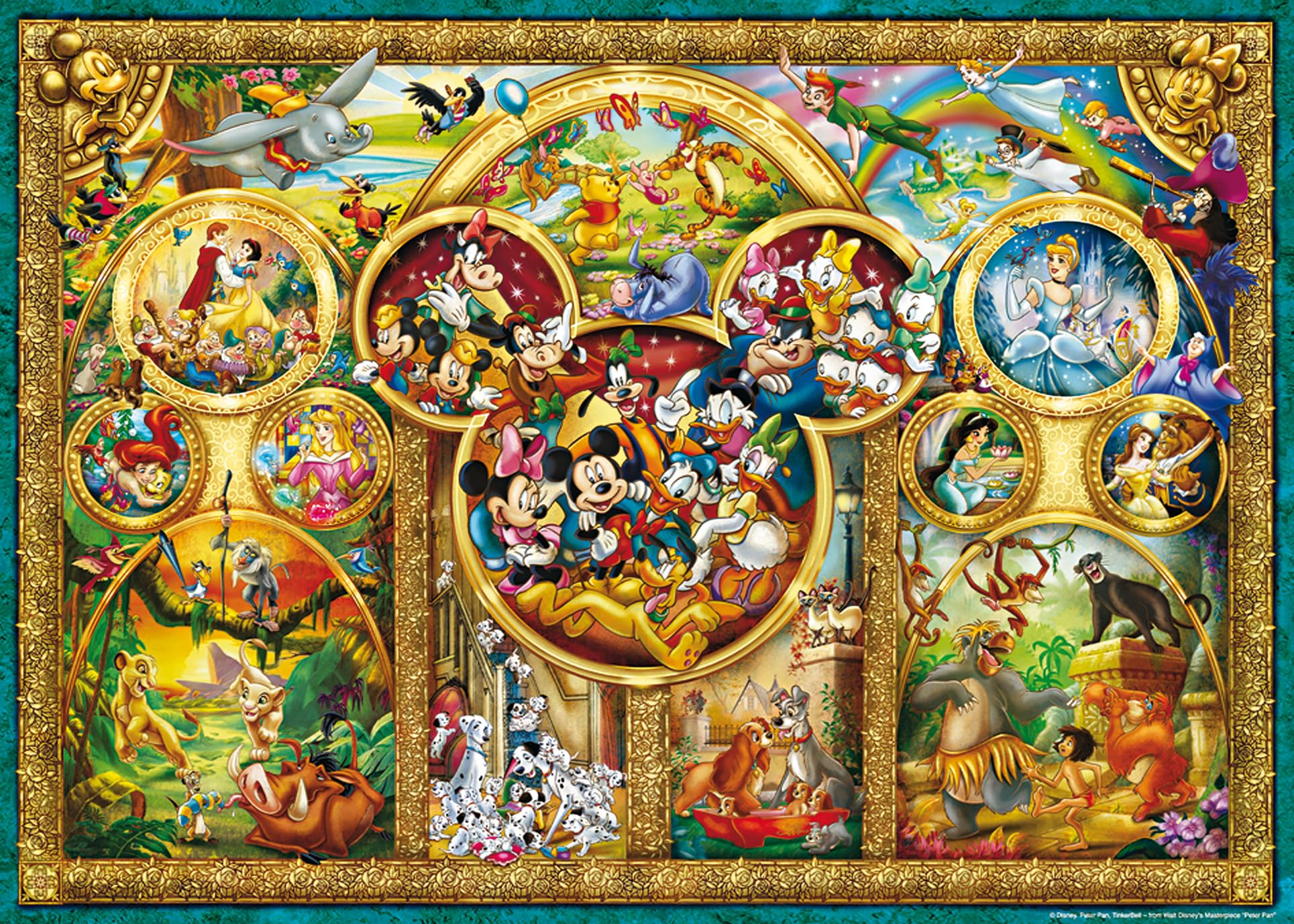 Ravensburger Disney Best Themes 1000 Pieces Jigsaw Puzzle for Adults and Kids Age 12 Years Up