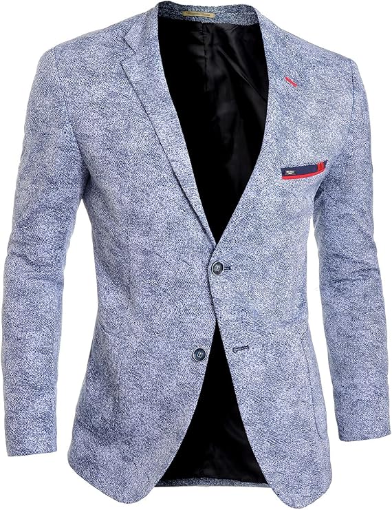smart casual blue blazer