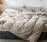 MooMee Bedding Duvet Cover Set 100% Washed Cotton