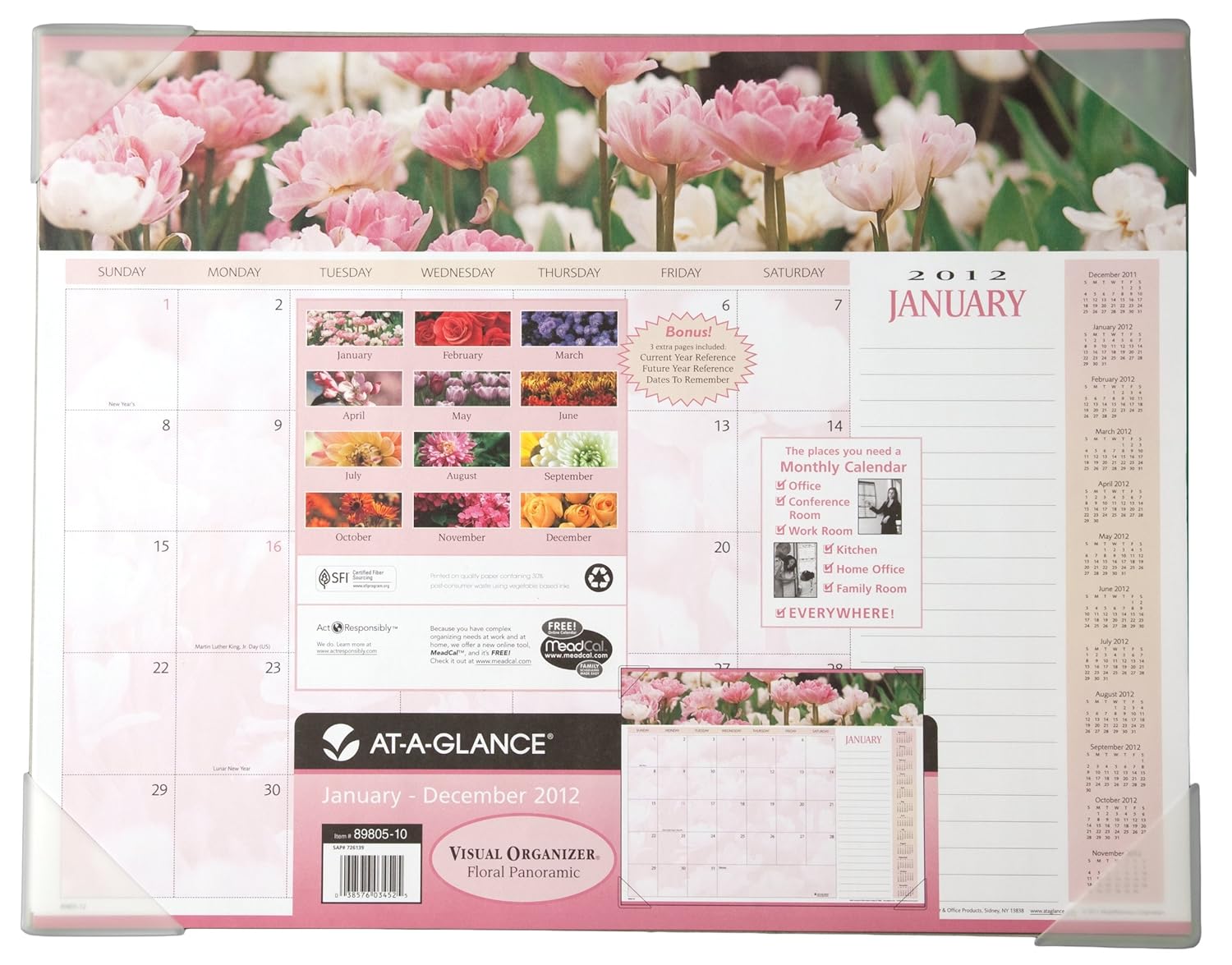 Best mead 2019 desk calendar 22×17