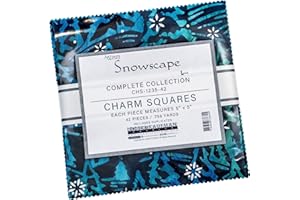 Lunn Studios Artisan Batiks Snowscape 42 5-inch Squares Charm Pack Robert Kaufman CHS-1235-42