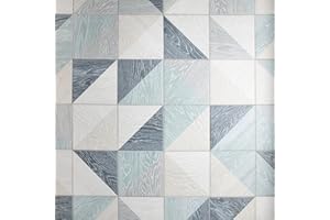 SomerTile FGF7TMBL Taco Blue Ona Melange Porcelain Floor and Wall Tile, 6.5" x 6.5", 20 Piece